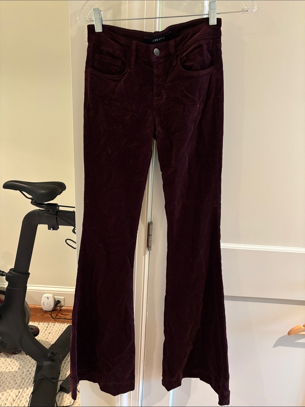 J Brand Women's Bella Flare Jeans in Mulberry